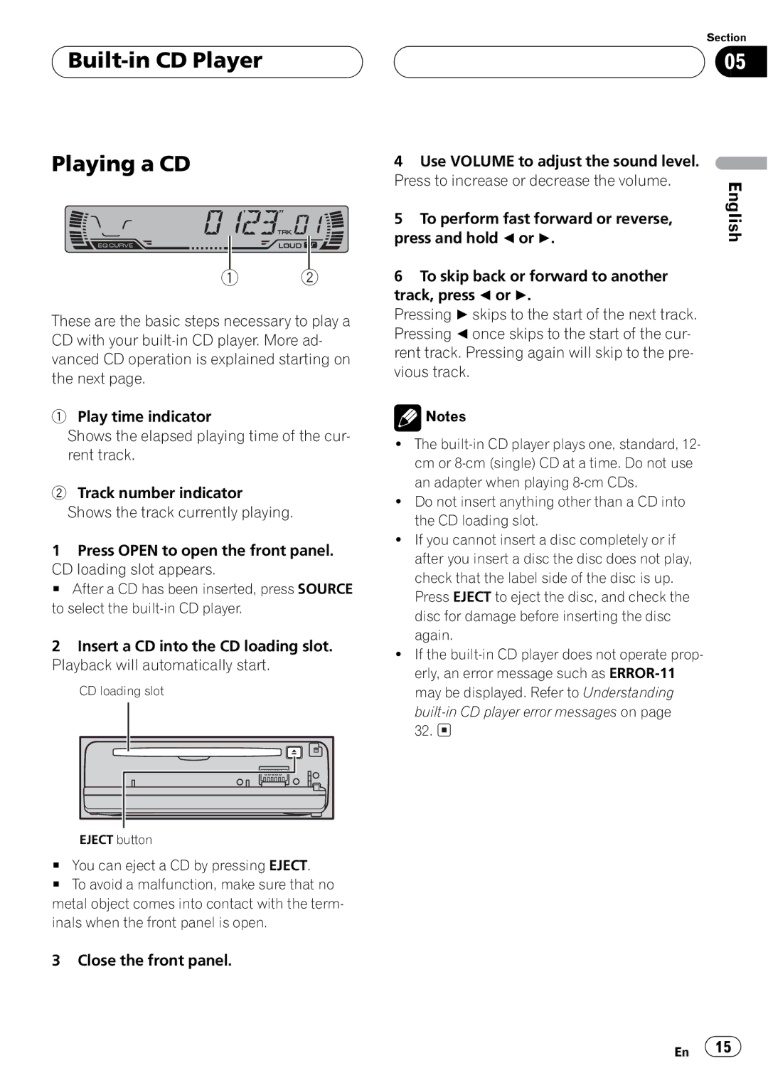 Pioneer DEH-P2500 operation manual 