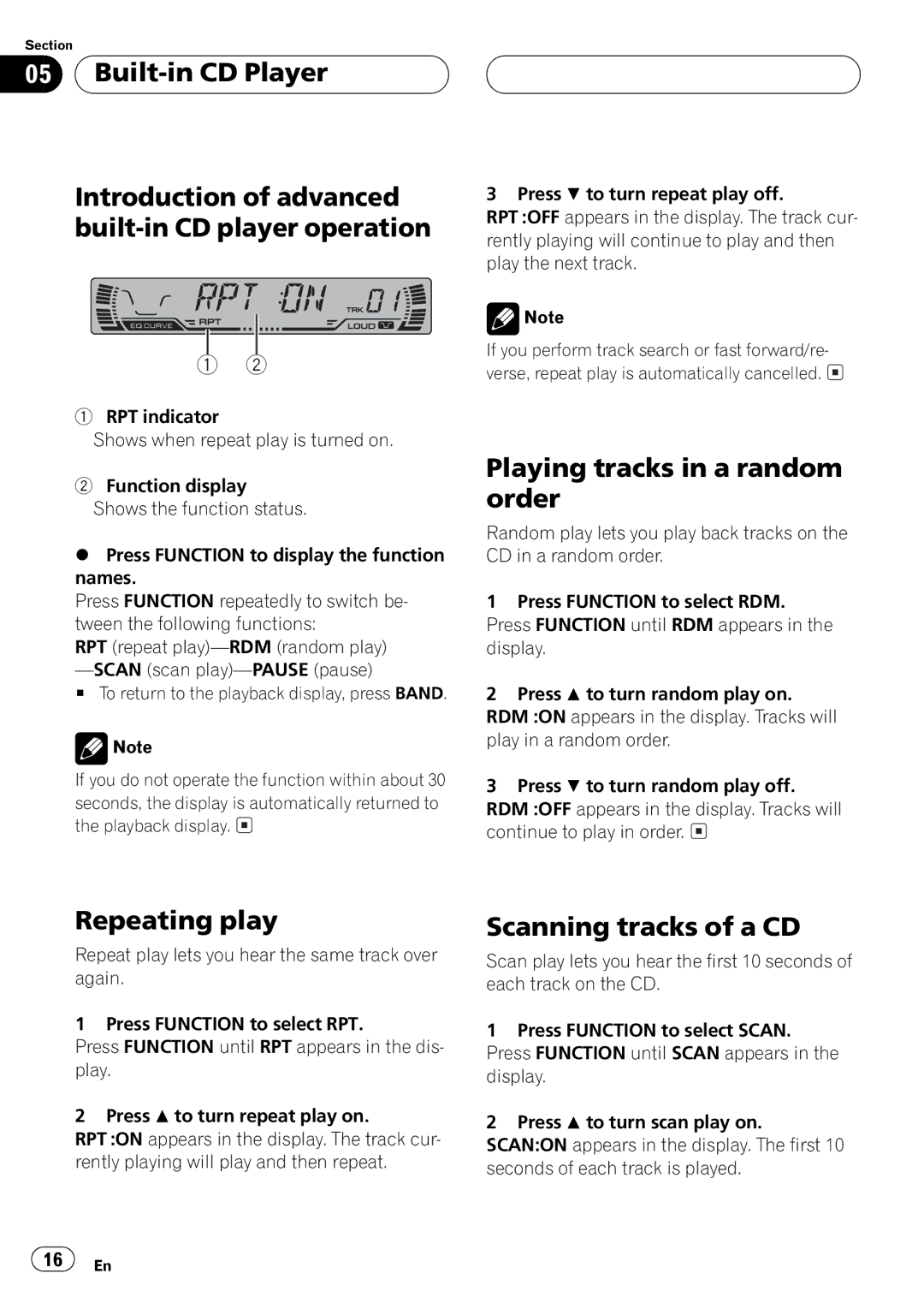 Pioneer DEH-P2500 operation manual 