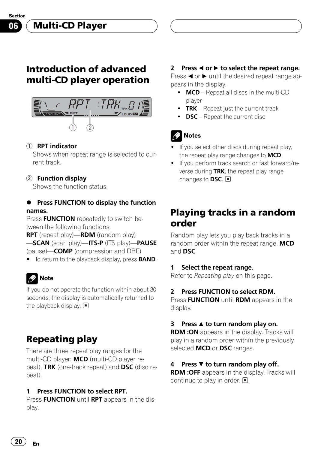 Pioneer DEH-P2500 operation manual 