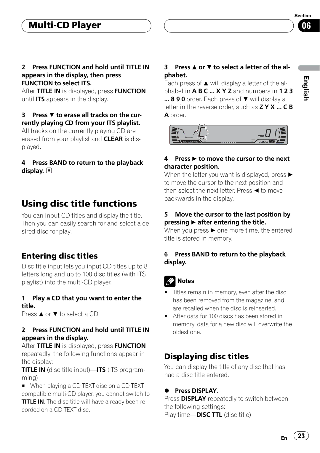 Pioneer DEH-P2500 operation manual 