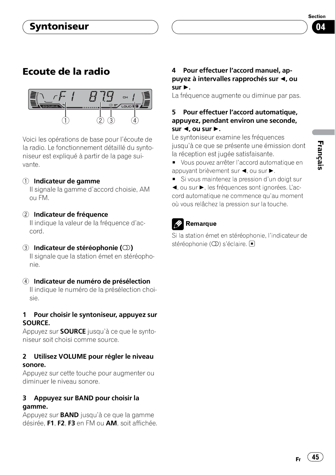 Pioneer DEH-P2500 operation manual 