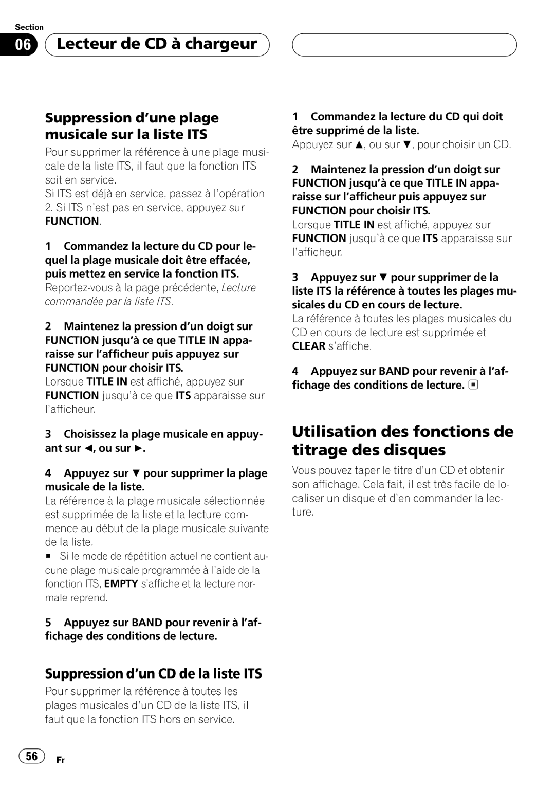 Pioneer DEH-P2500 operation manual 