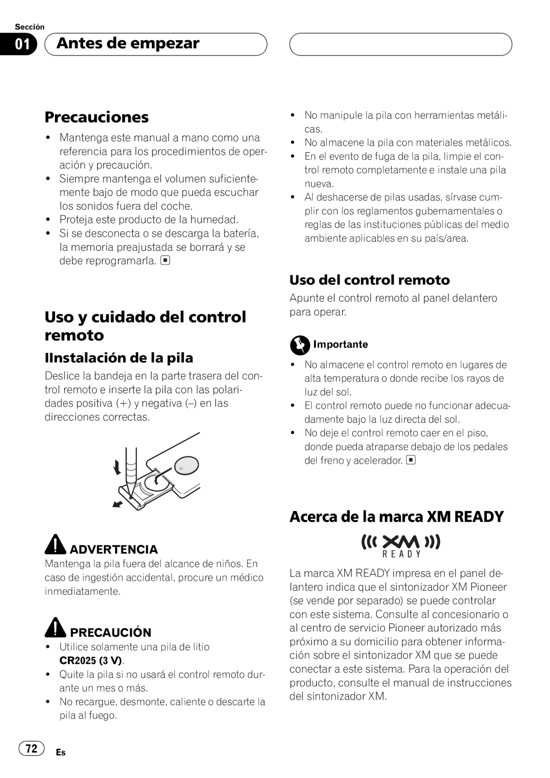 Pioneer DEH-P2500 operation manual + + 