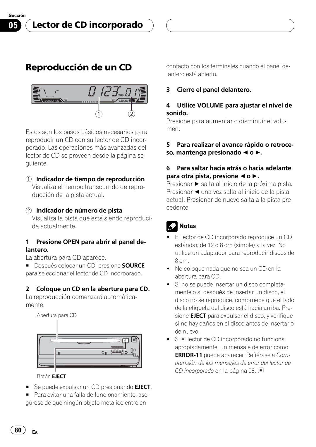 Pioneer DEH-P2500 operation manual 