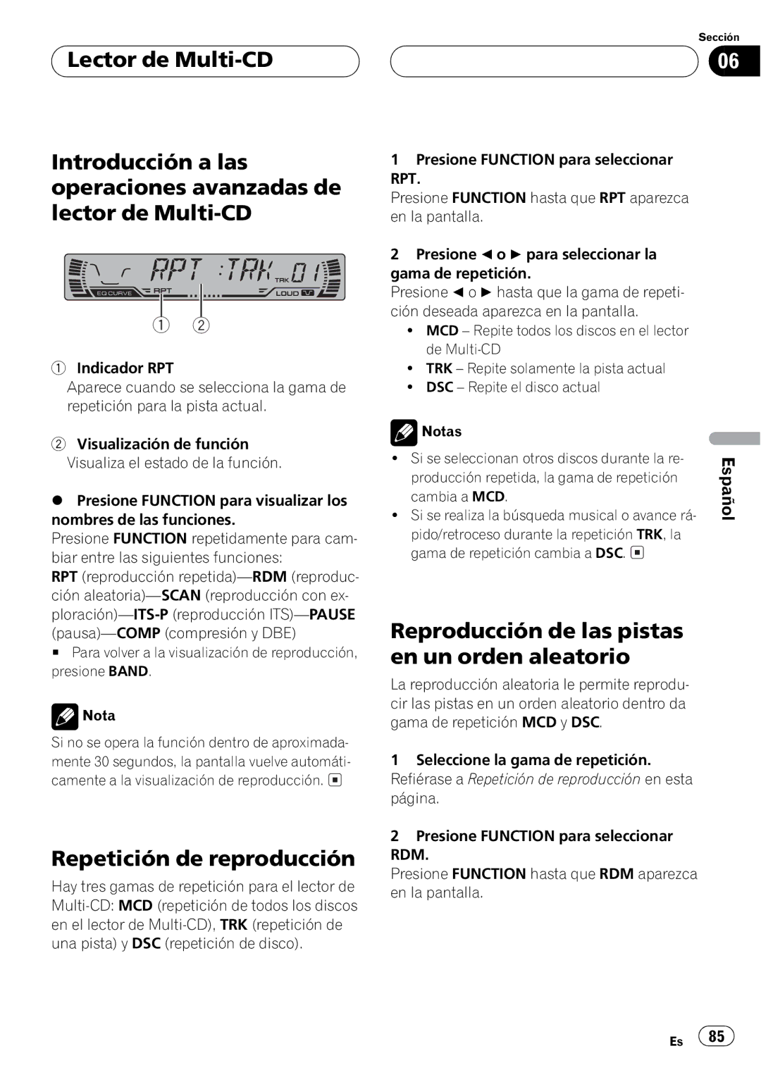 Pioneer DEH-P2500 operation manual + + 