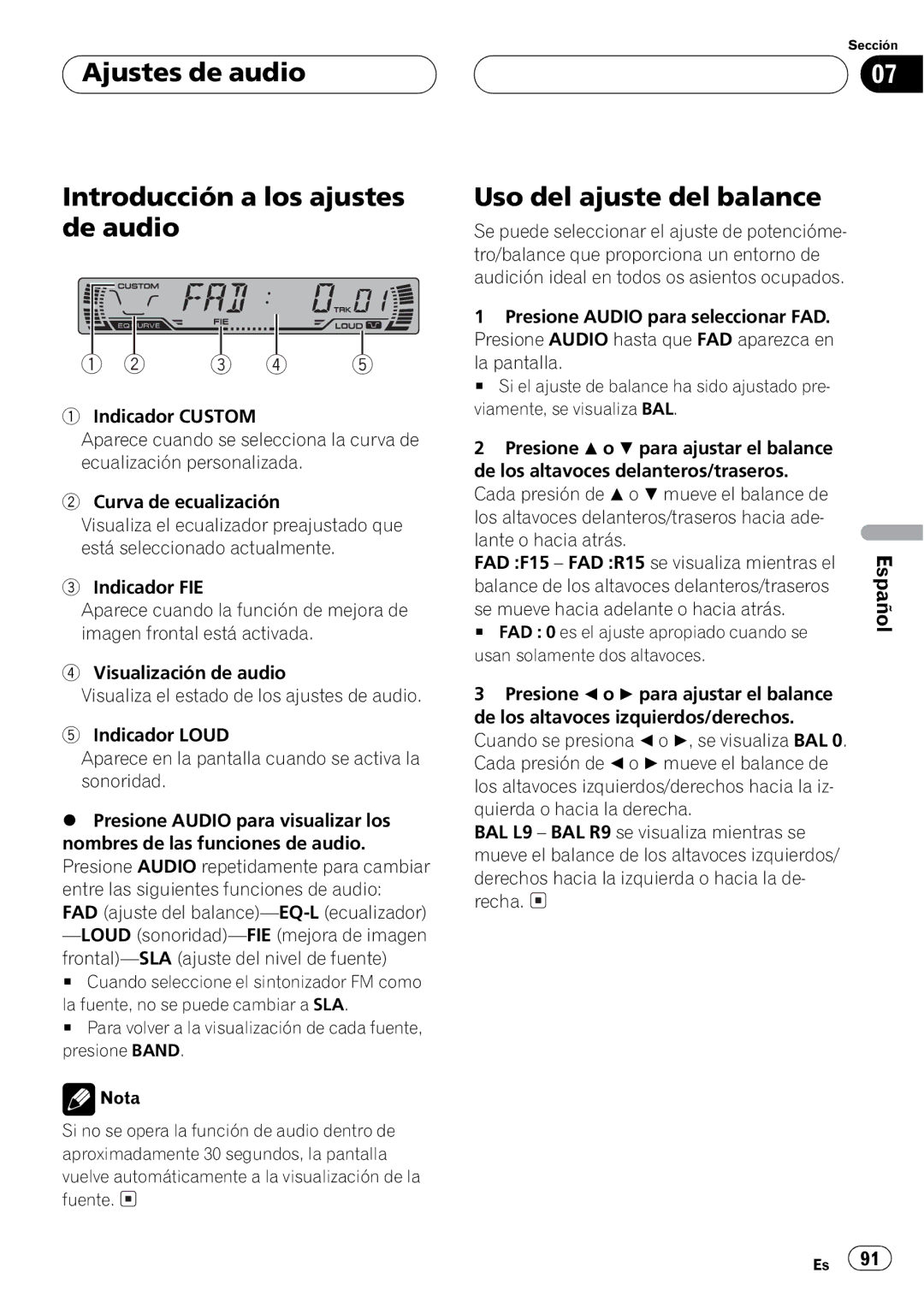 Pioneer DEH-P2500 operation manual 