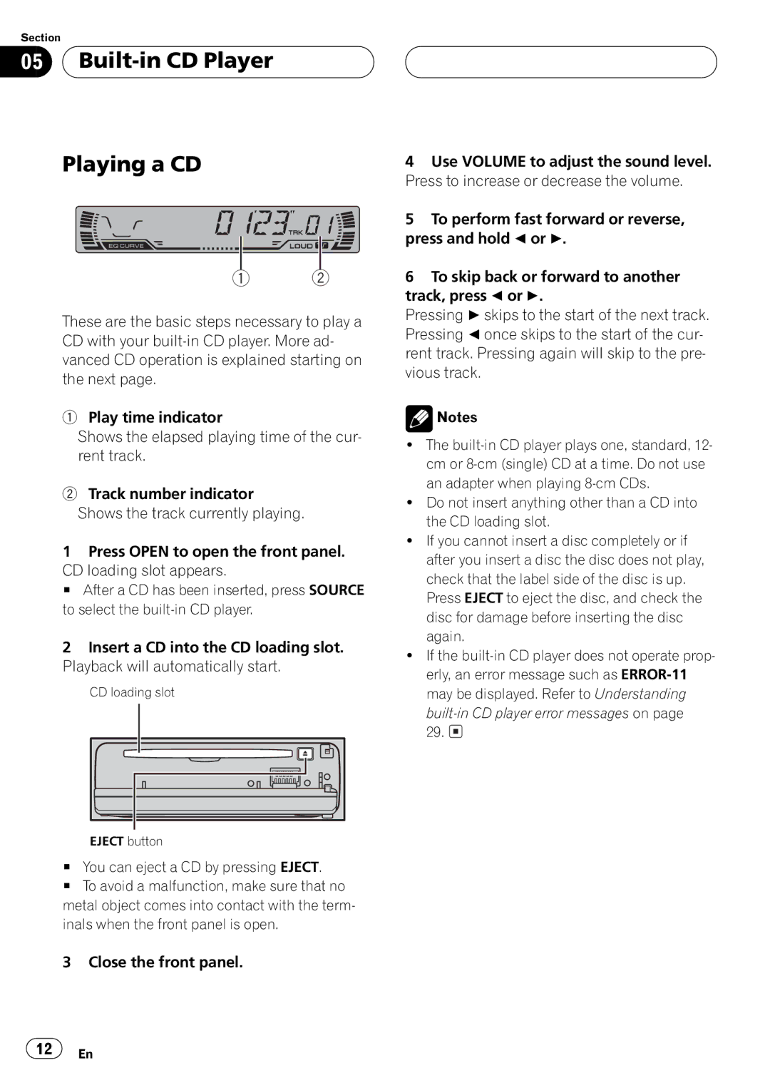 Pioneer DEH-P2550 operation manual 