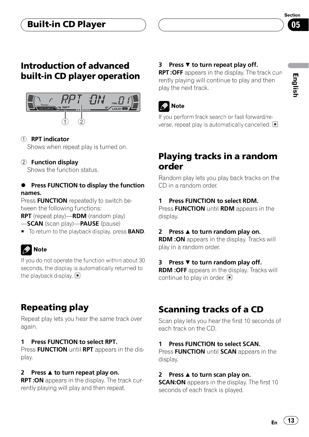 Pioneer DEH-P2550 operation manual 