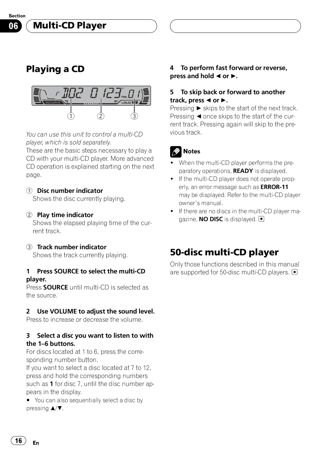 Pioneer DEH-P2550 operation manual 