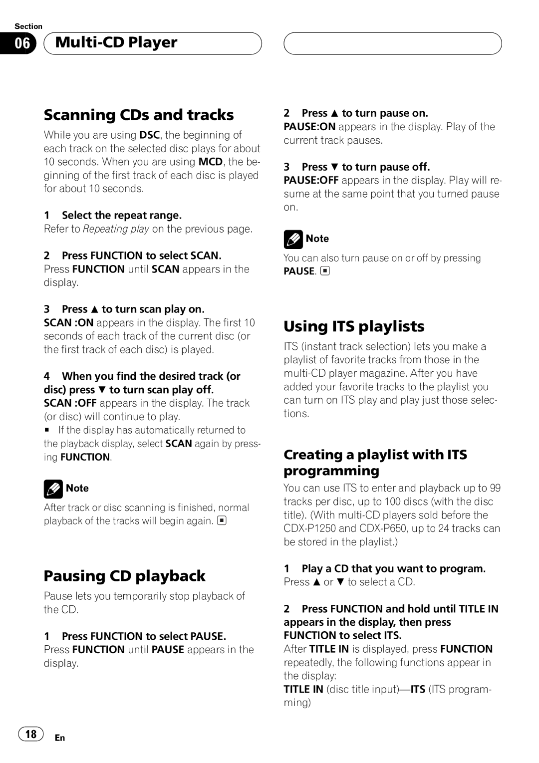 Pioneer DEH-P2550 operation manual 