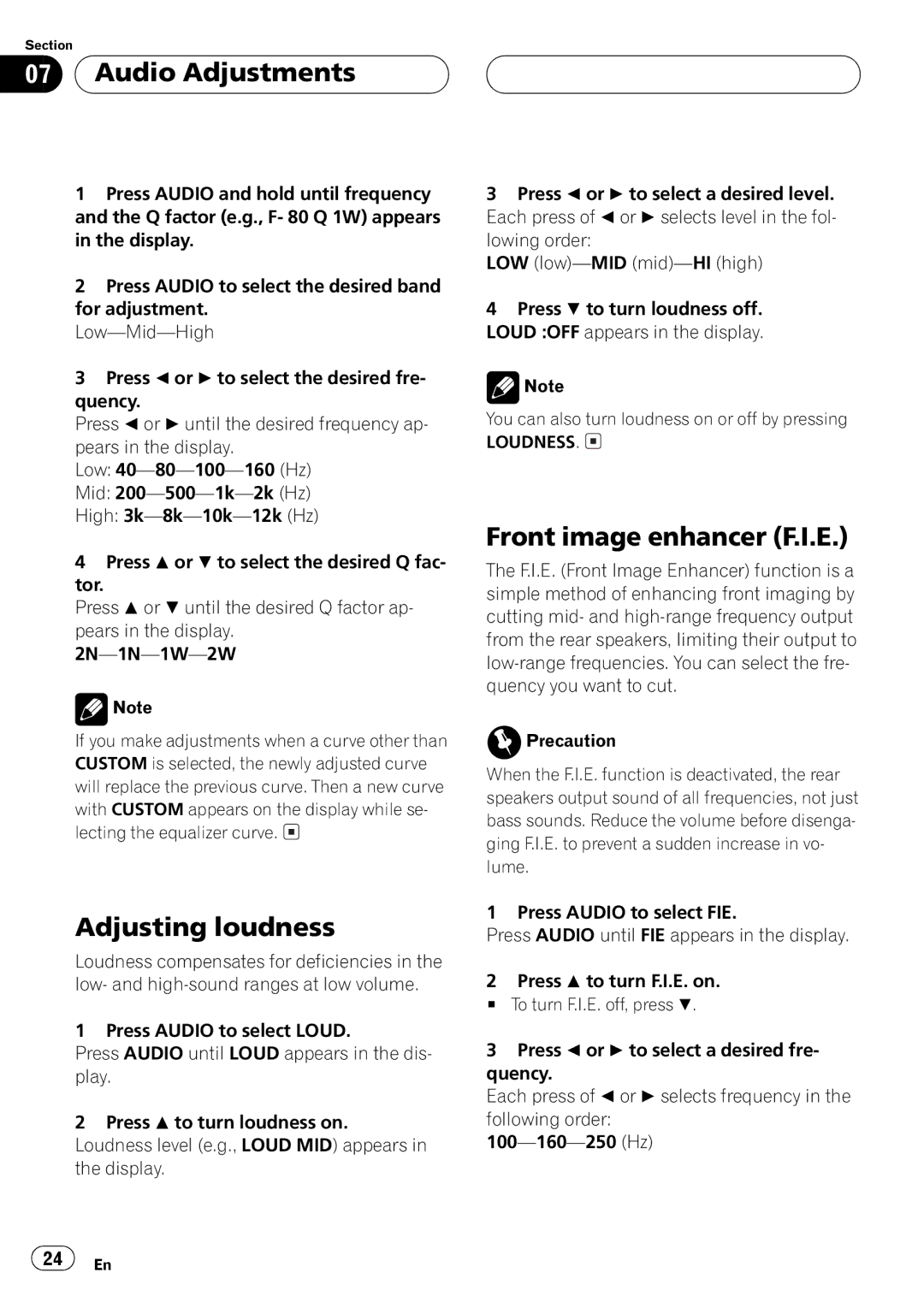 Pioneer DEH-P2550 operation manual 