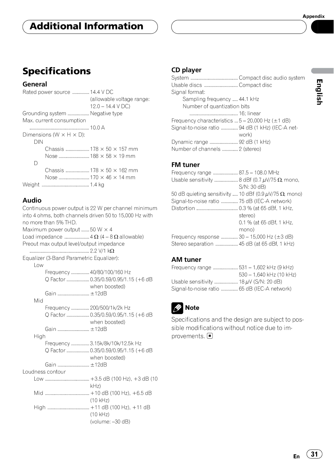 Pioneer DEH-P2550 operation manual 