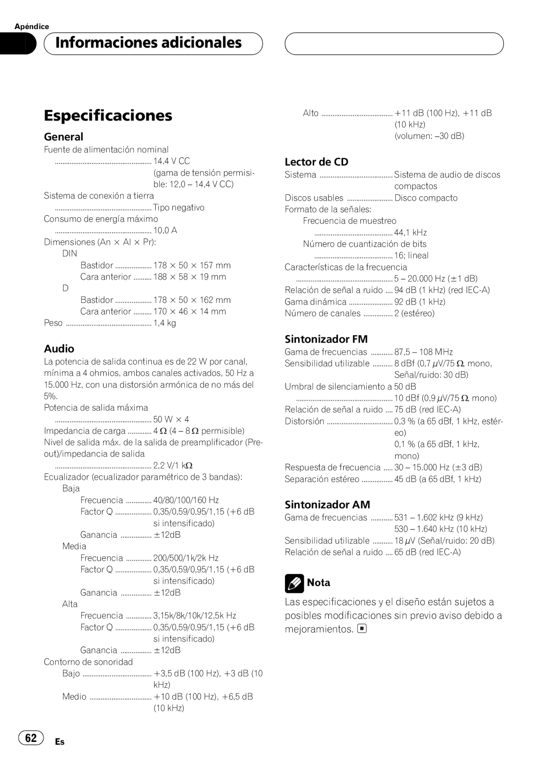 Pioneer DEH-P2550 operation manual + + 