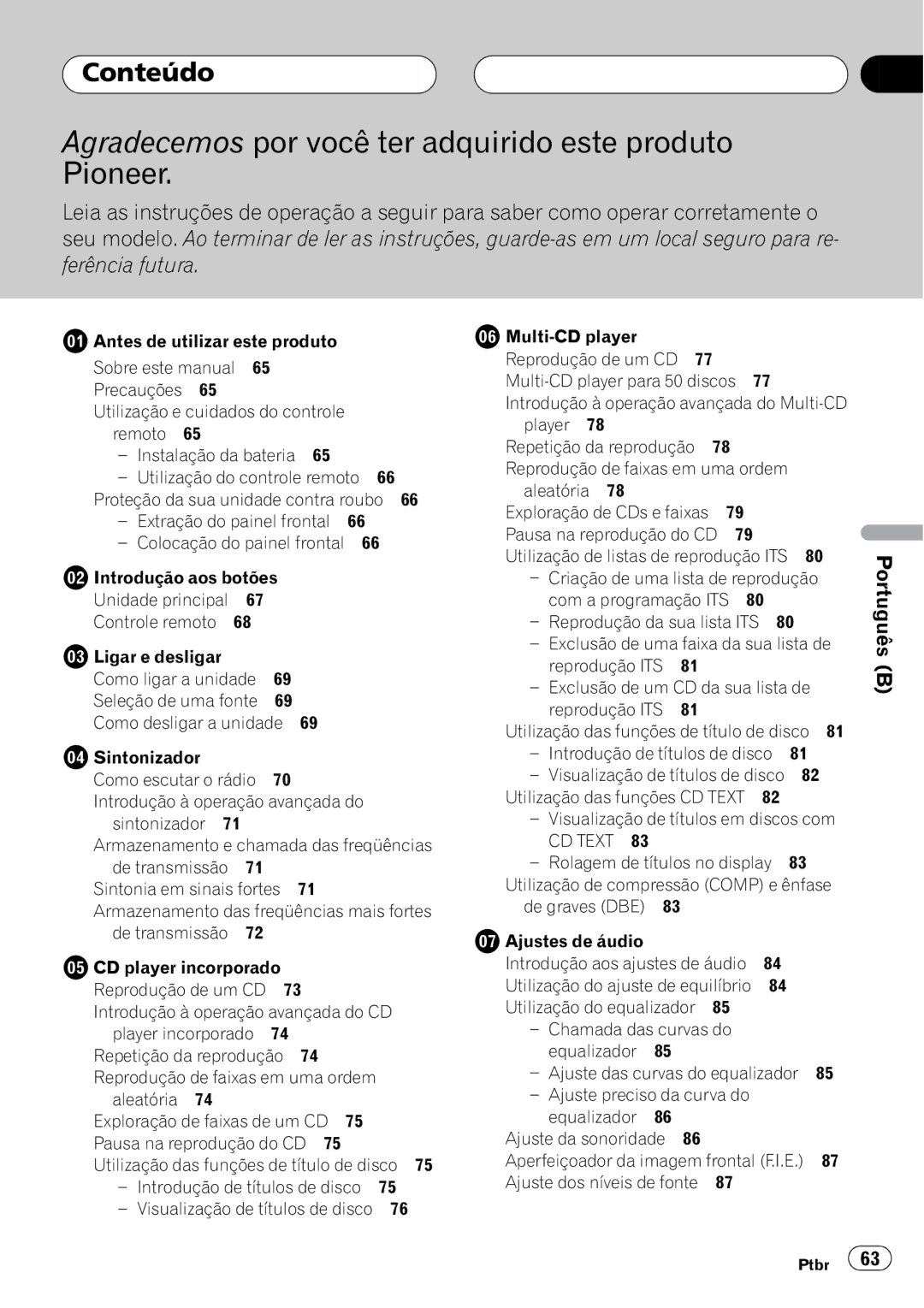 Pioneer DEH-P2550 operation manual 