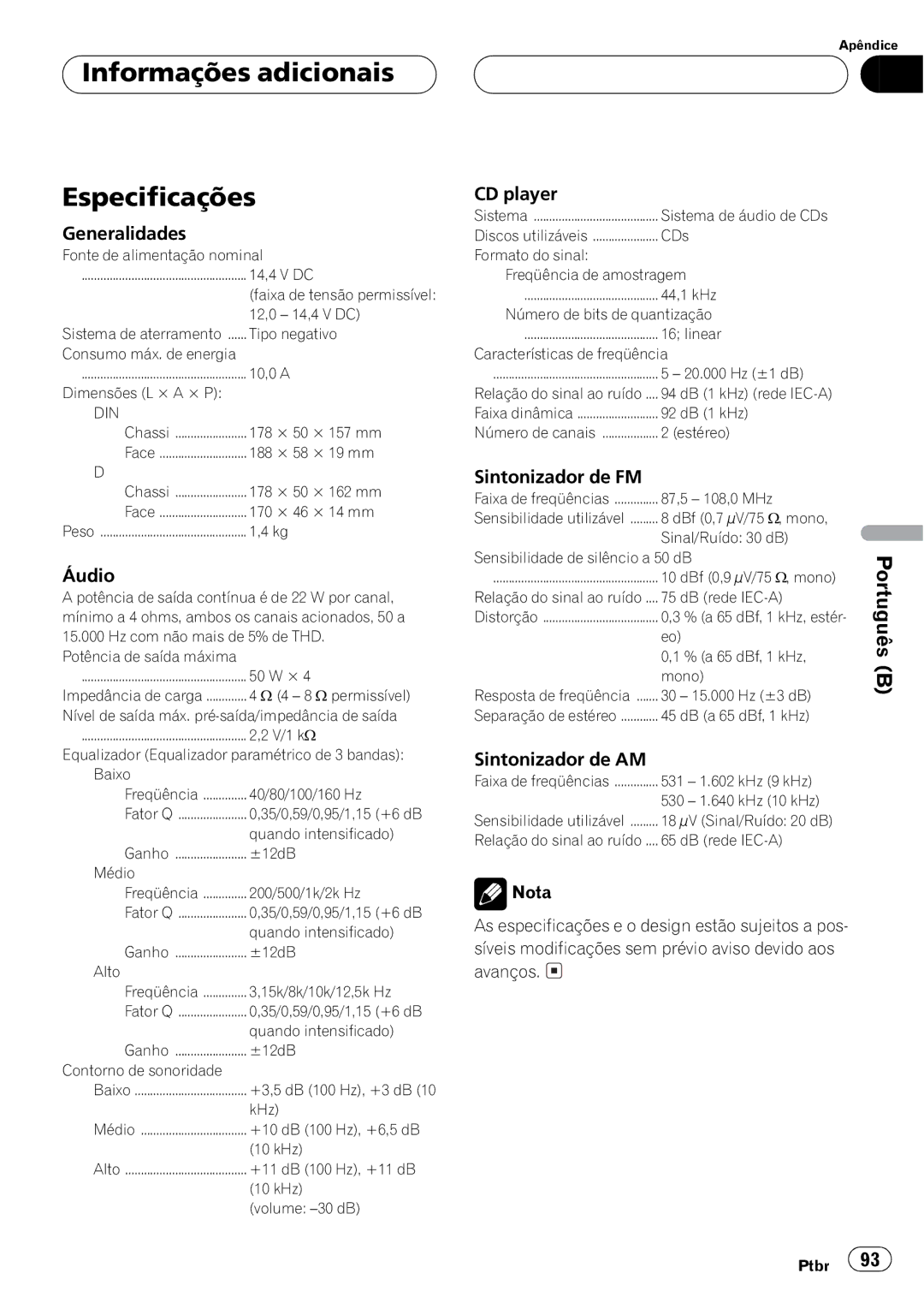 Pioneer DEH-P2550 operation manual % % 