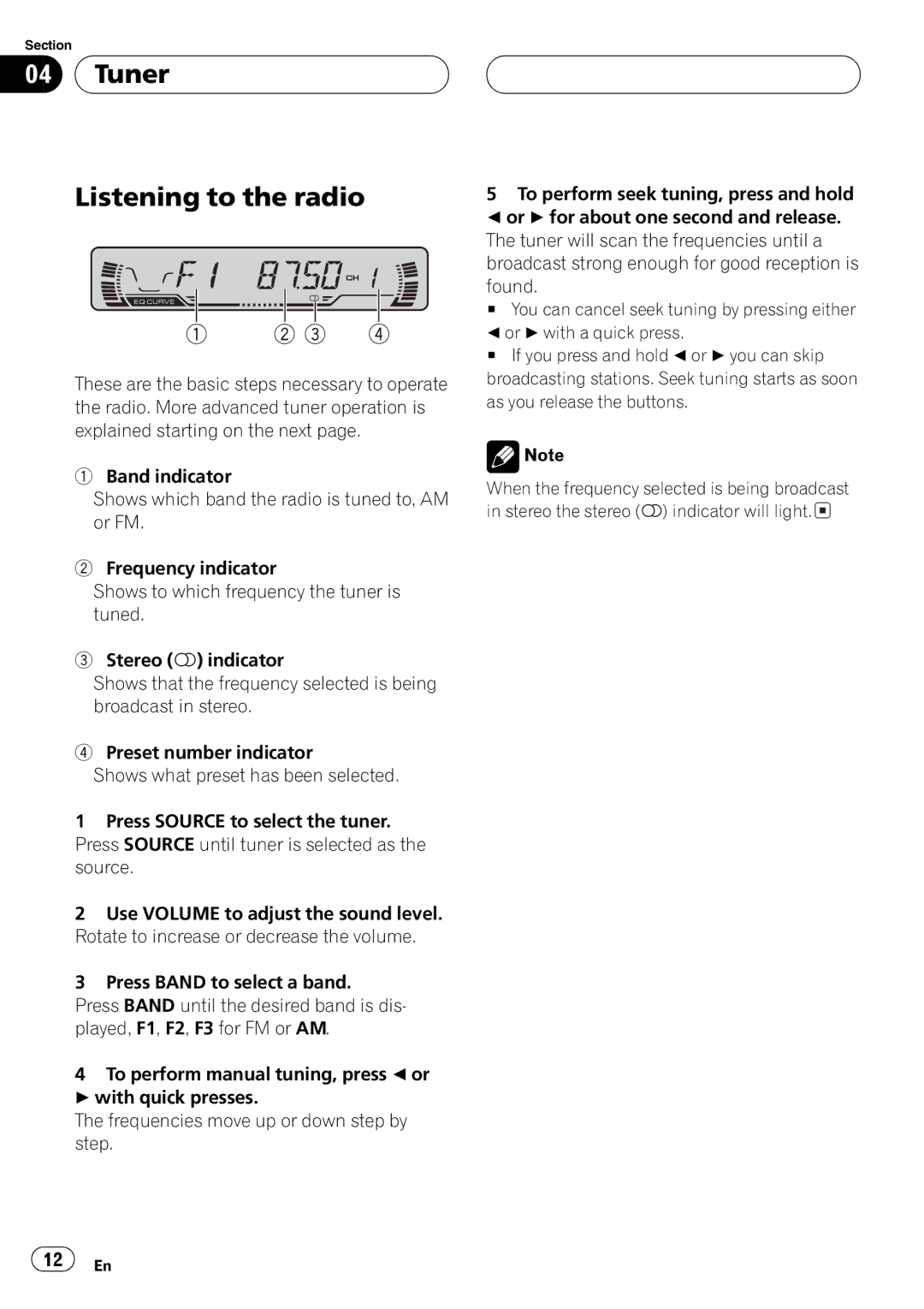 Pioneer DEH-P2600 operation manual 