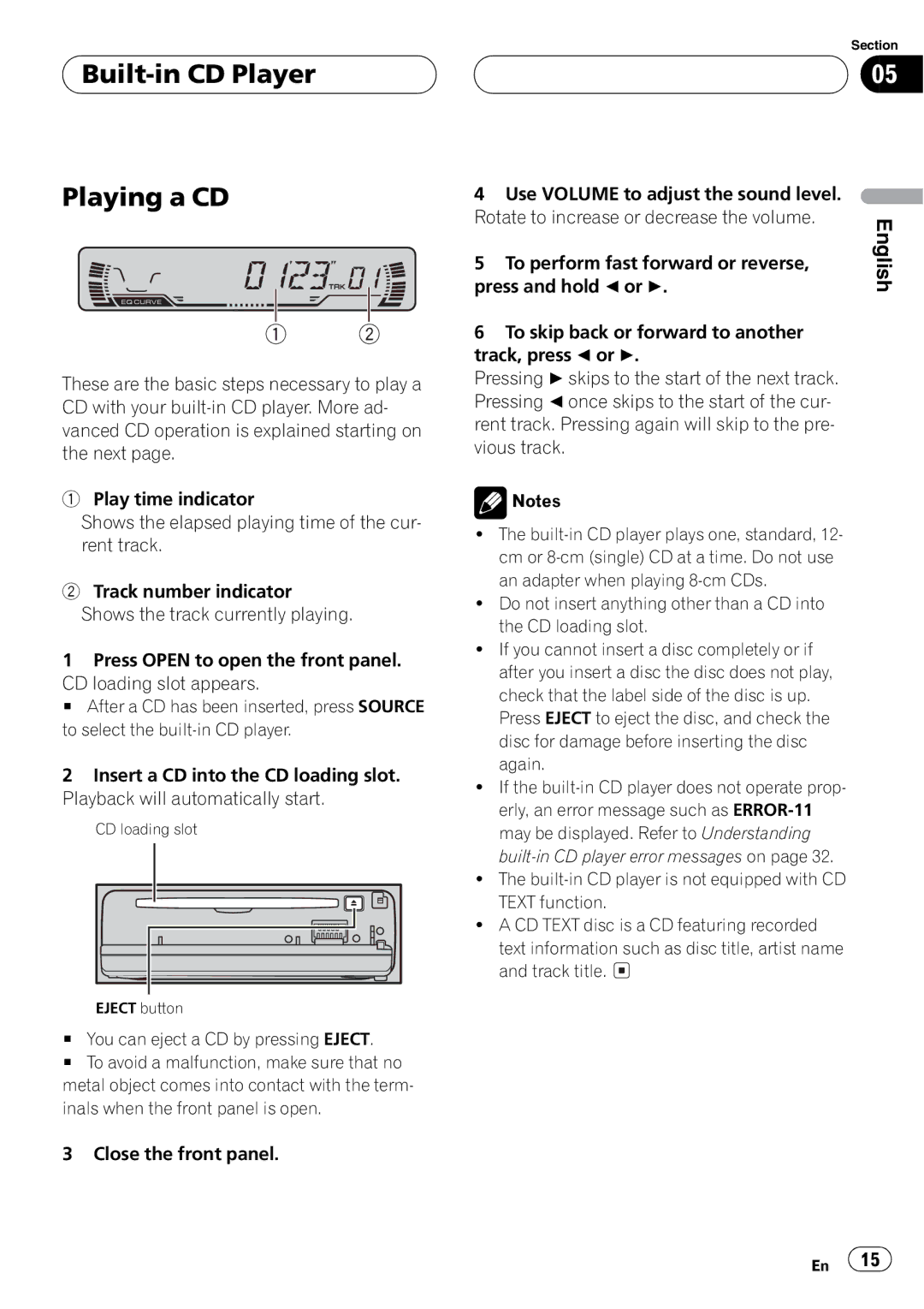 Pioneer DEH-P2600 operation manual 