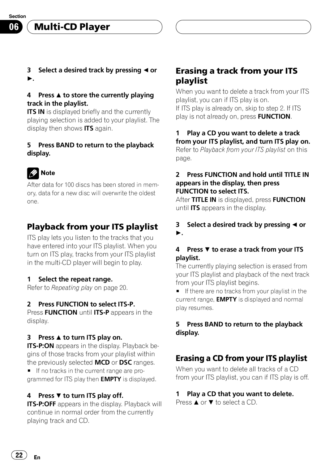 Pioneer DEH-P2600 operation manual 