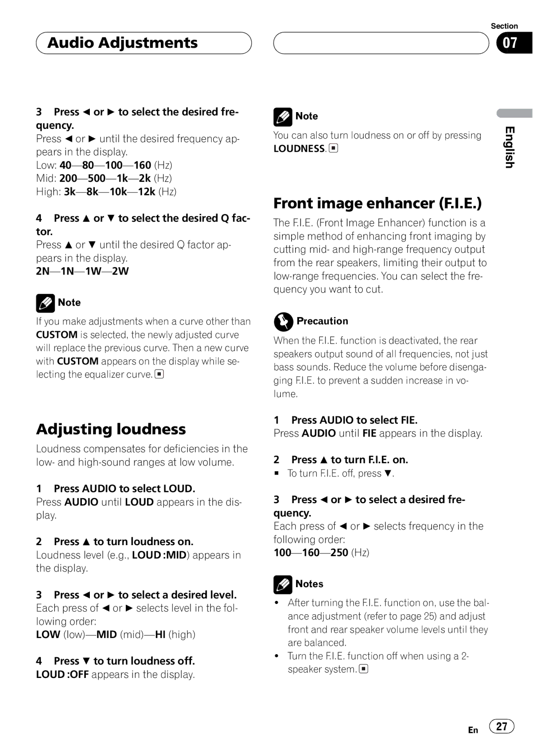 Pioneer DEH-P2600 operation manual 