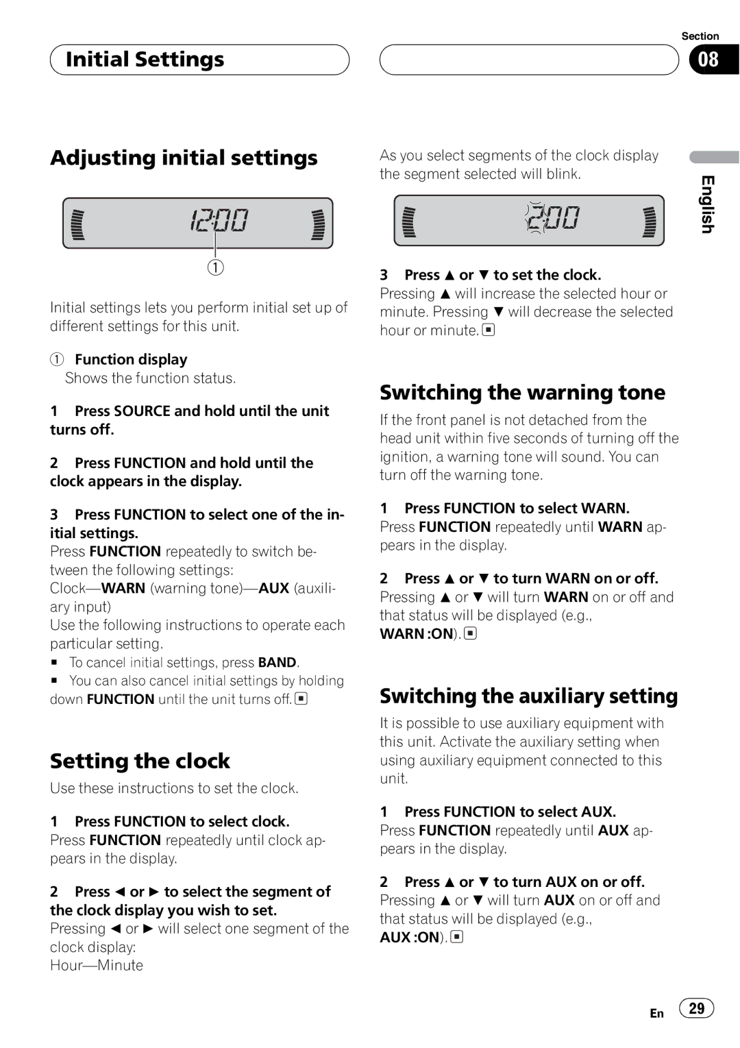 Pioneer DEH-P2600 operation manual 