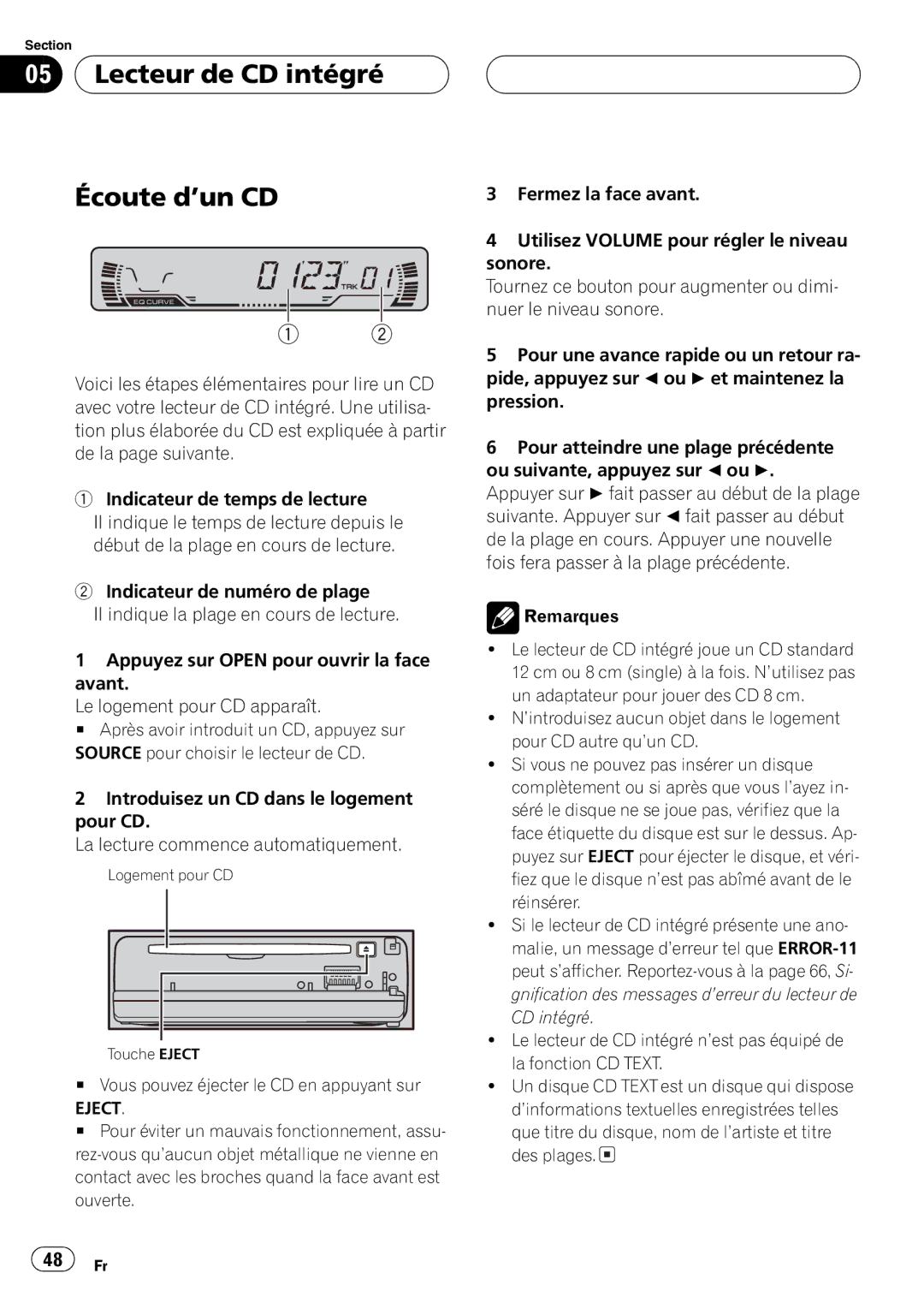 Pioneer DEH-P2600 operation manual 