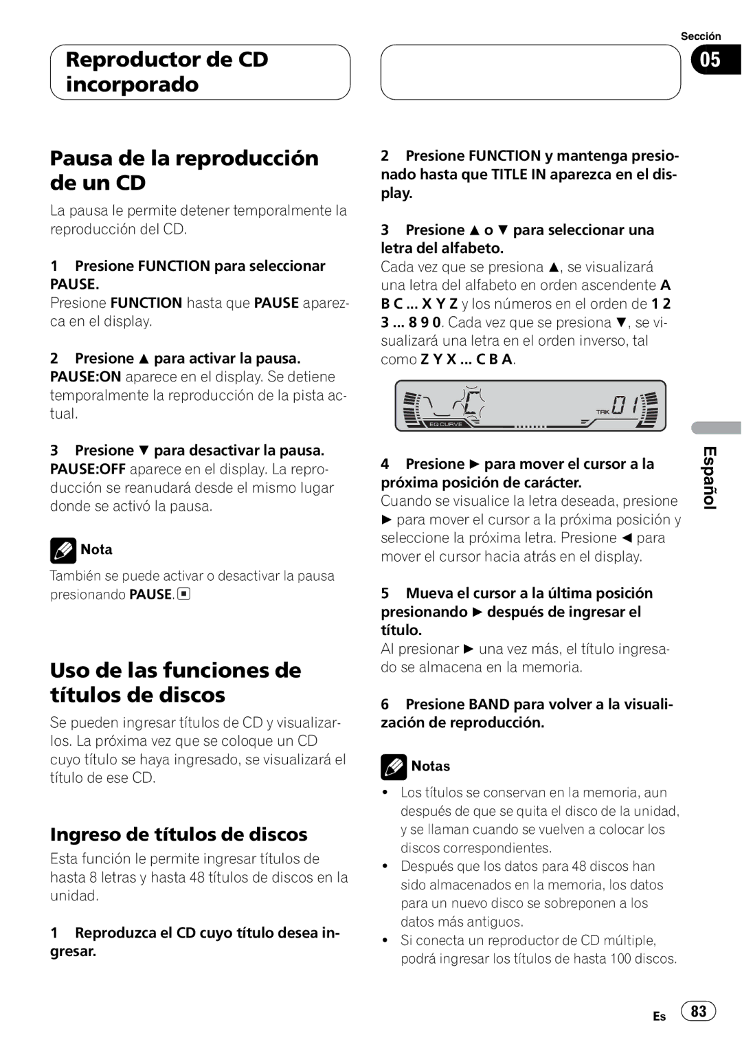 Pioneer DEH-P2600 operation manual + % 