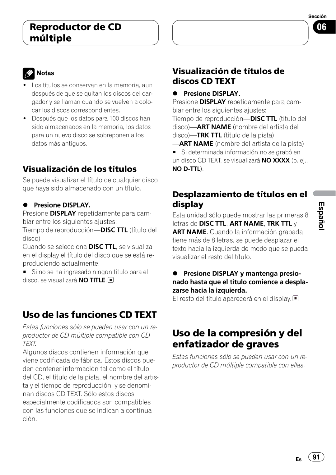 Pioneer DEH-P2600 operation manual + % 