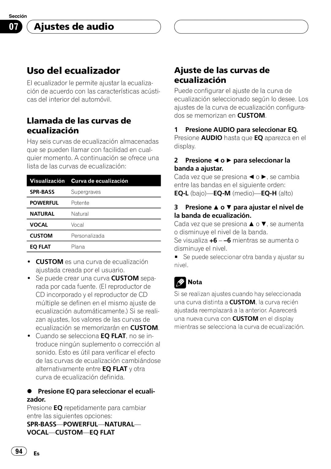 Pioneer DEH-P2600 operation manual + + 