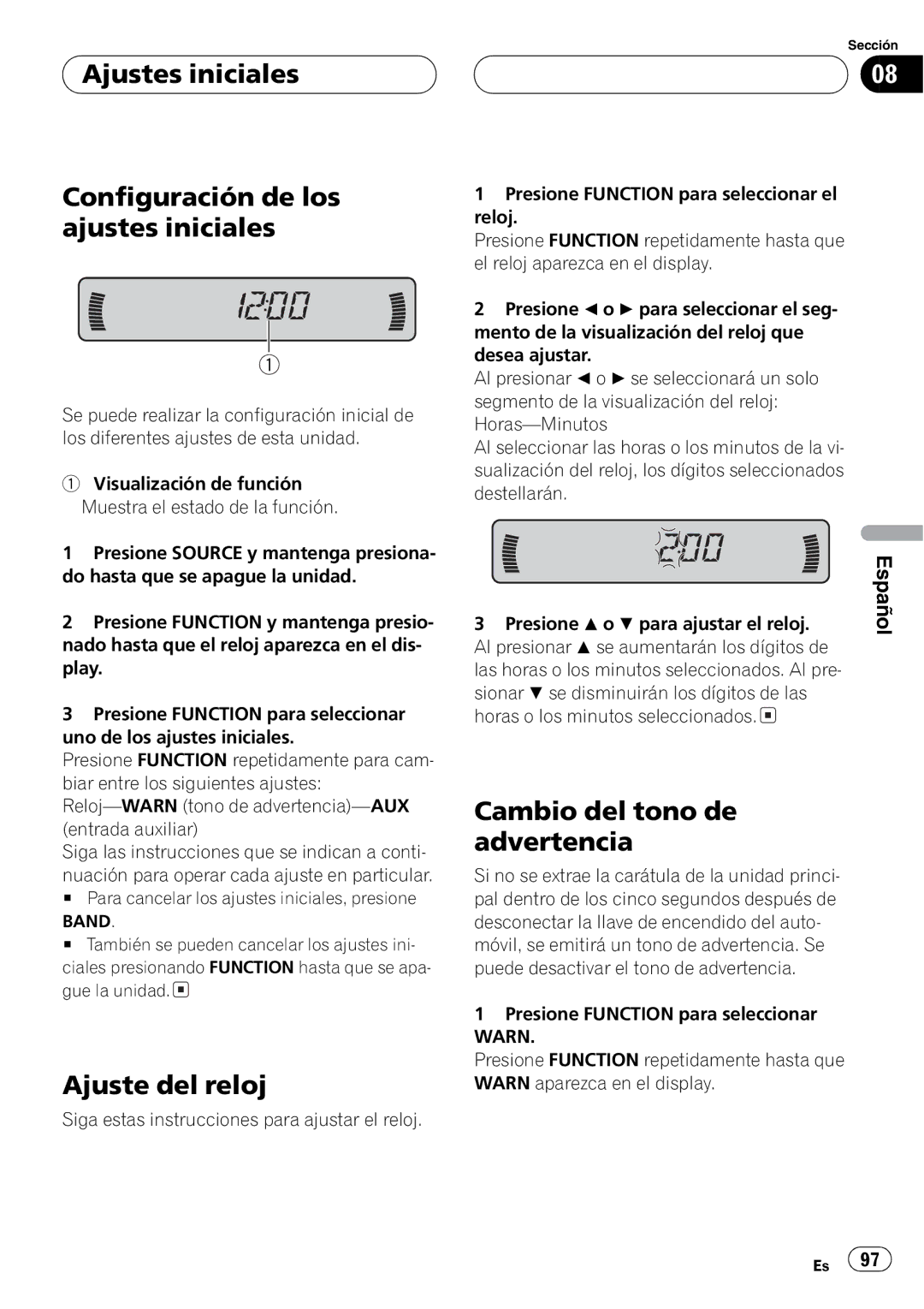 Pioneer DEH-P2600 operation manual + + 