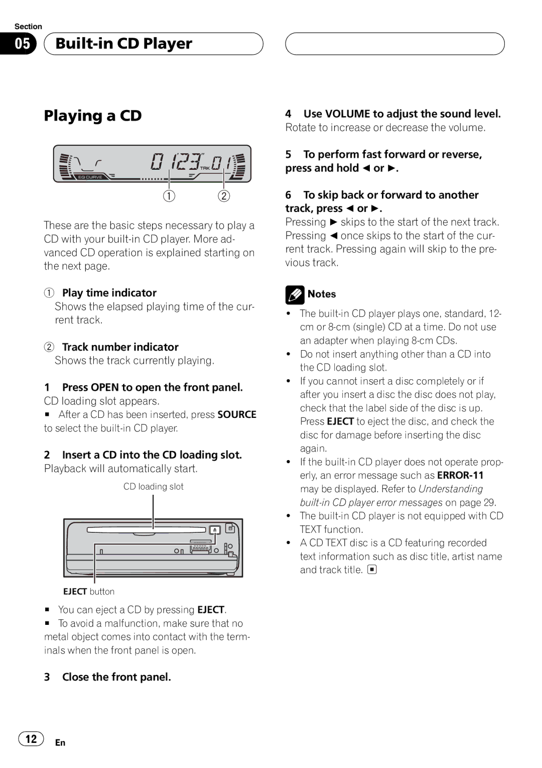 Pioneer DEH-P2650 operation manual 