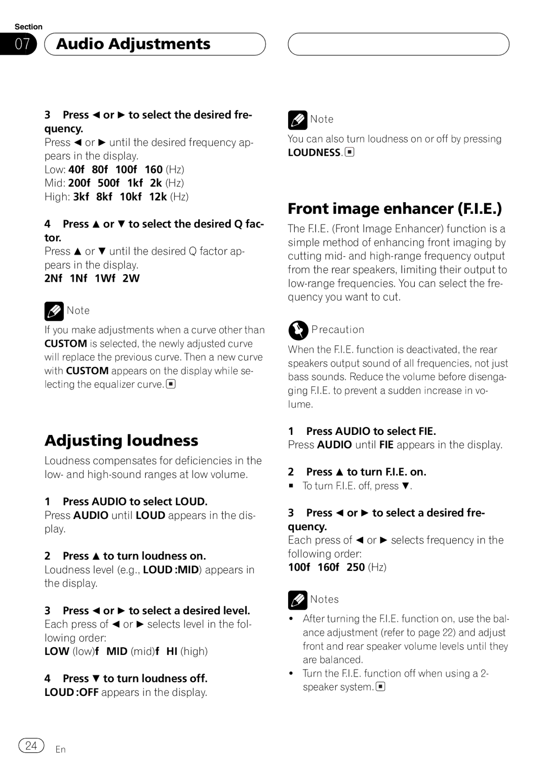 Pioneer DEH-P2650 operation manual 