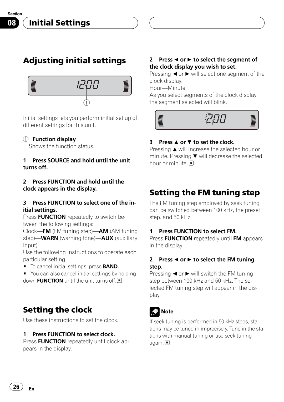 Pioneer DEH-P2650 operation manual 