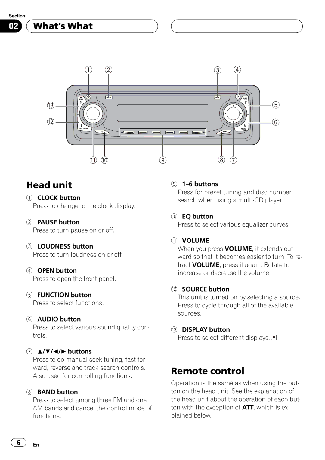 Pioneer DEH-P2650 operation manual 