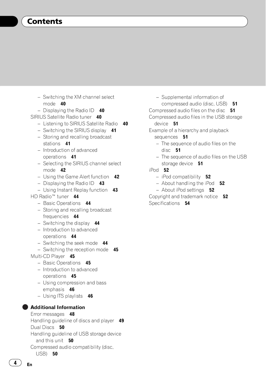 Pioneer DEH-P3100UB operation manual Specifications 