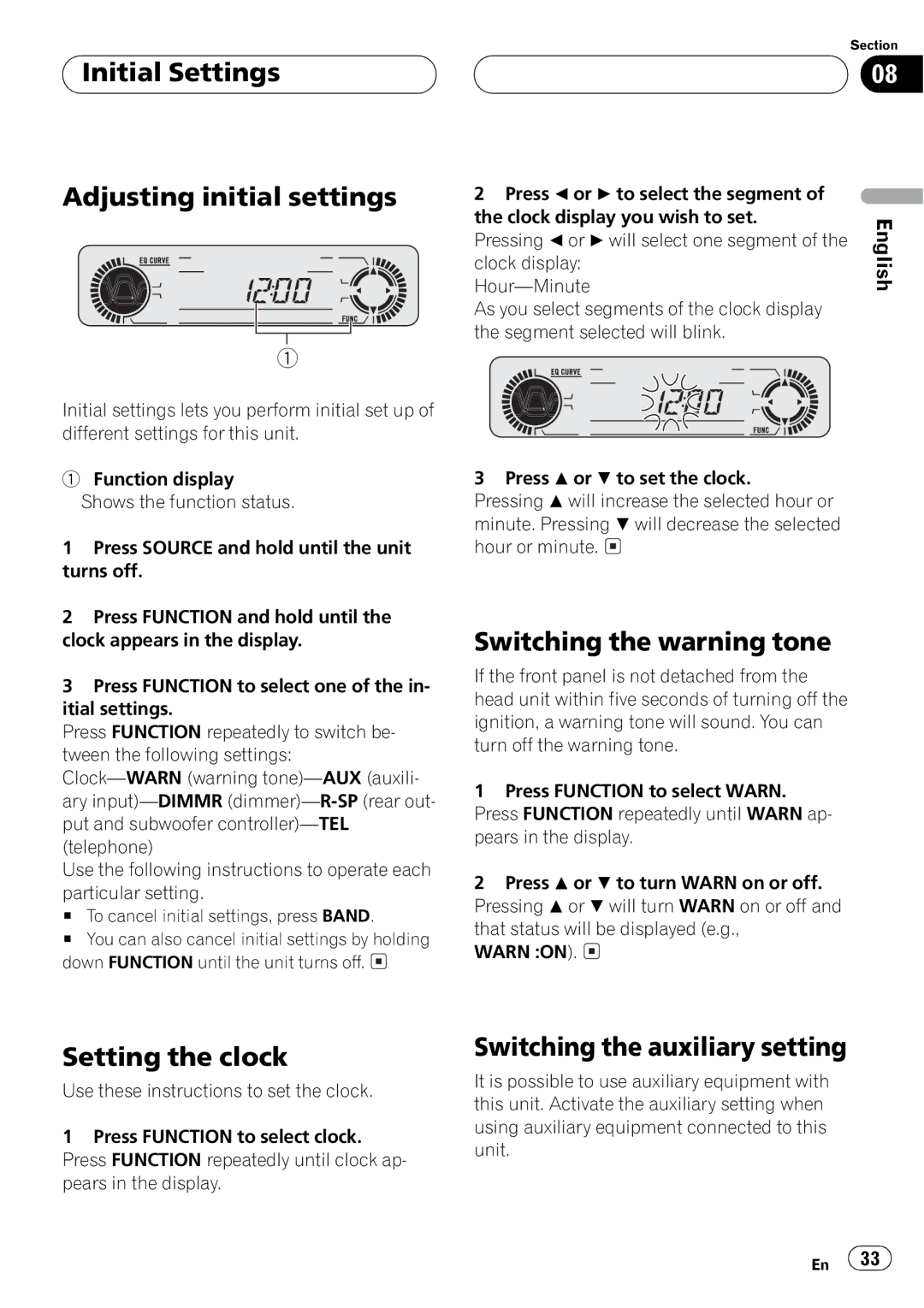 Pioneer DEH-P350 operation manual 