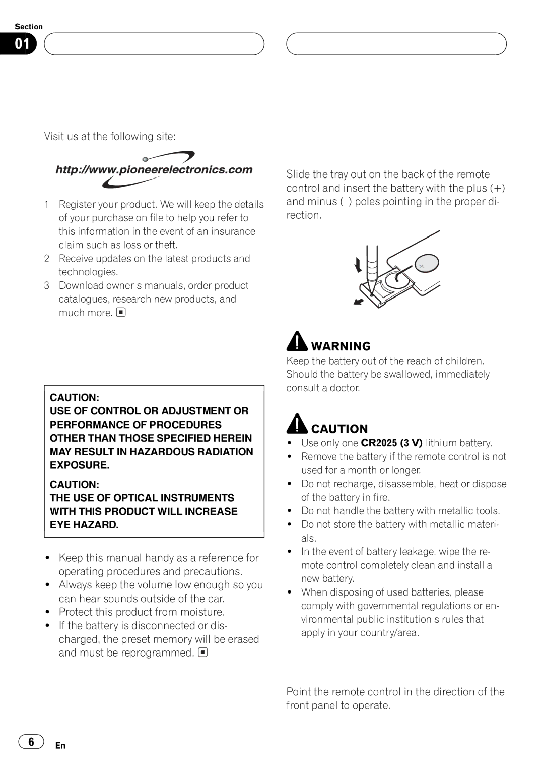 Pioneer DEH-P350 operation manual 