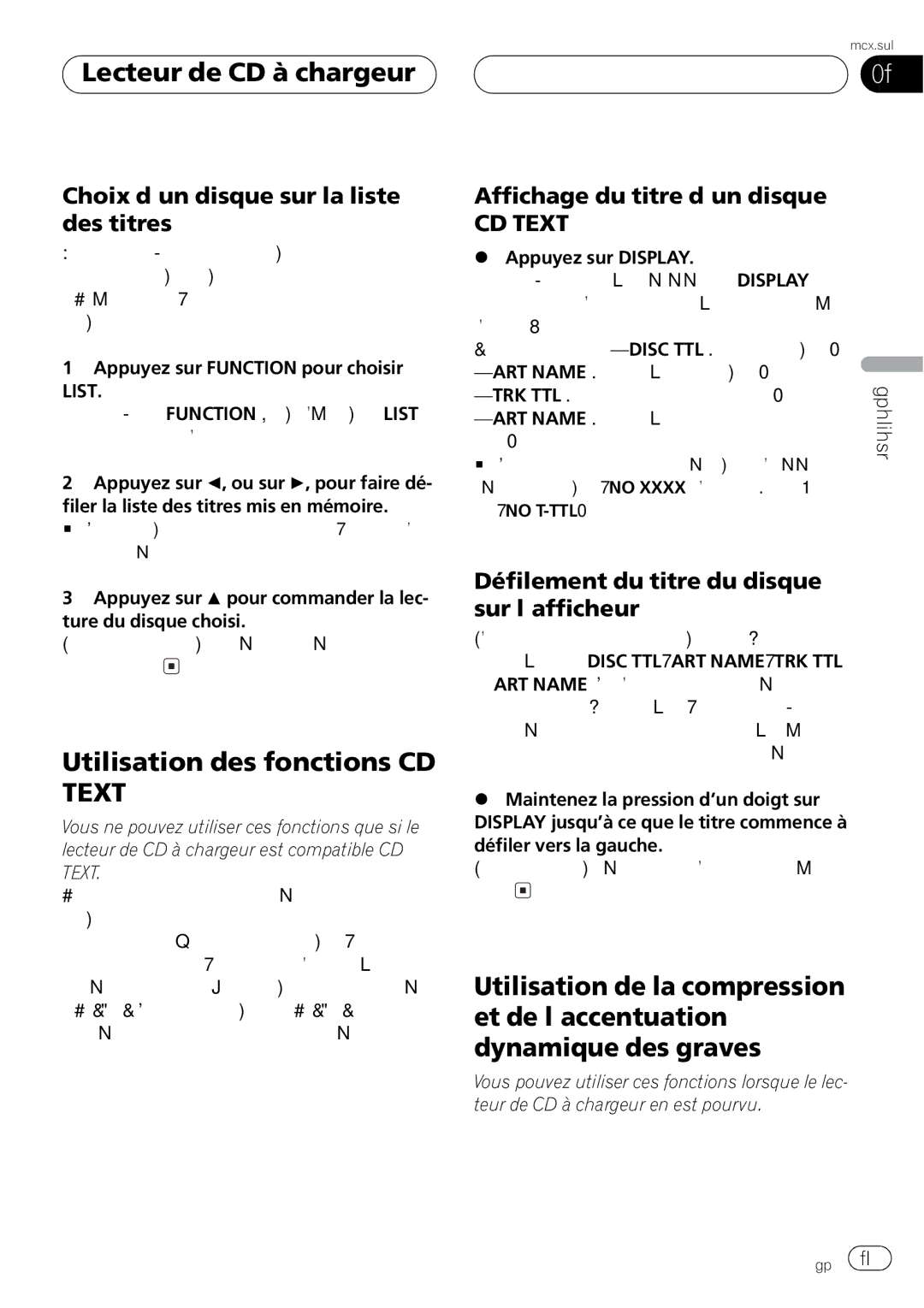 Pioneer DEH-P350 operation manual 