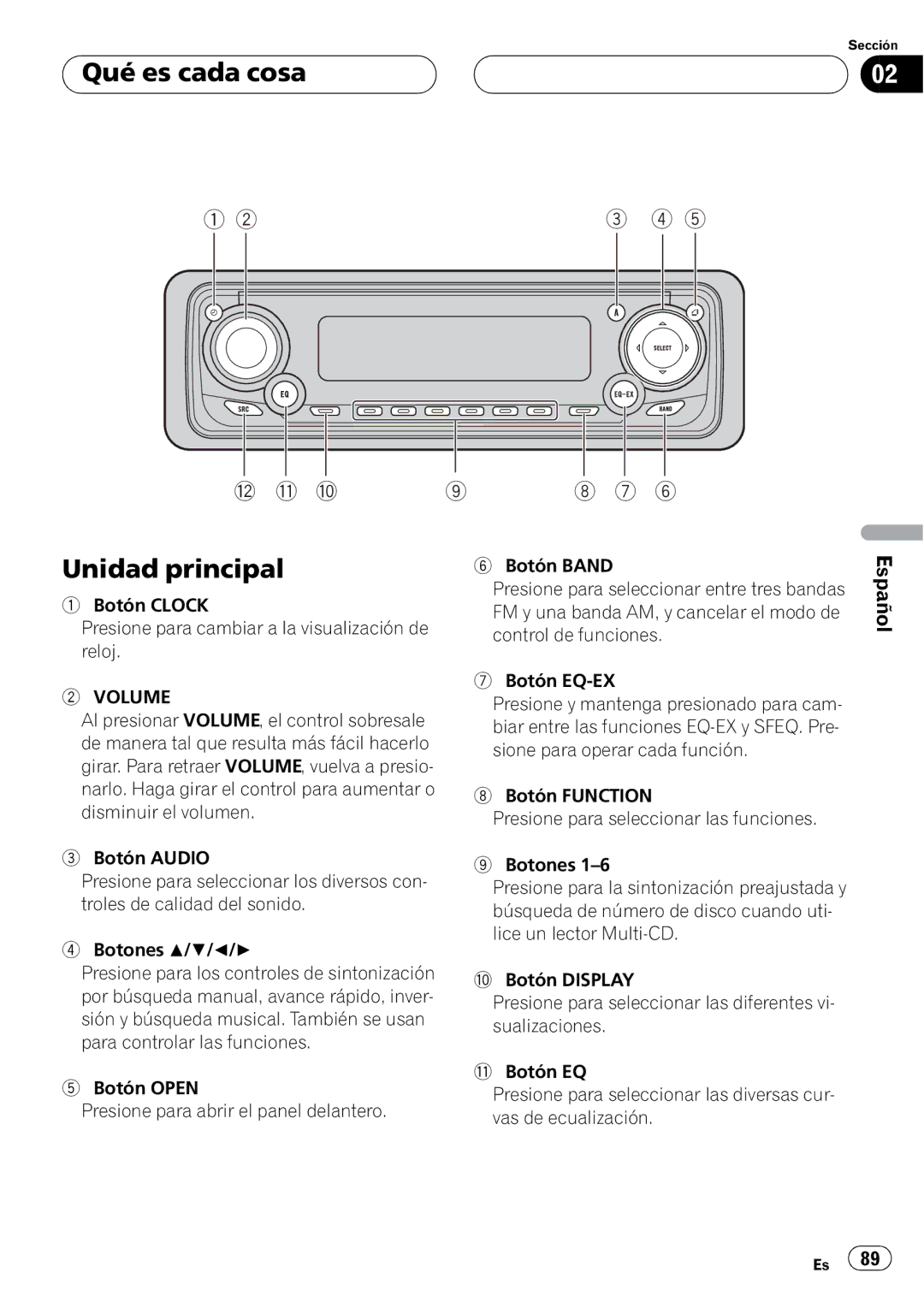 Pioneer DEH-P350 operation manual 