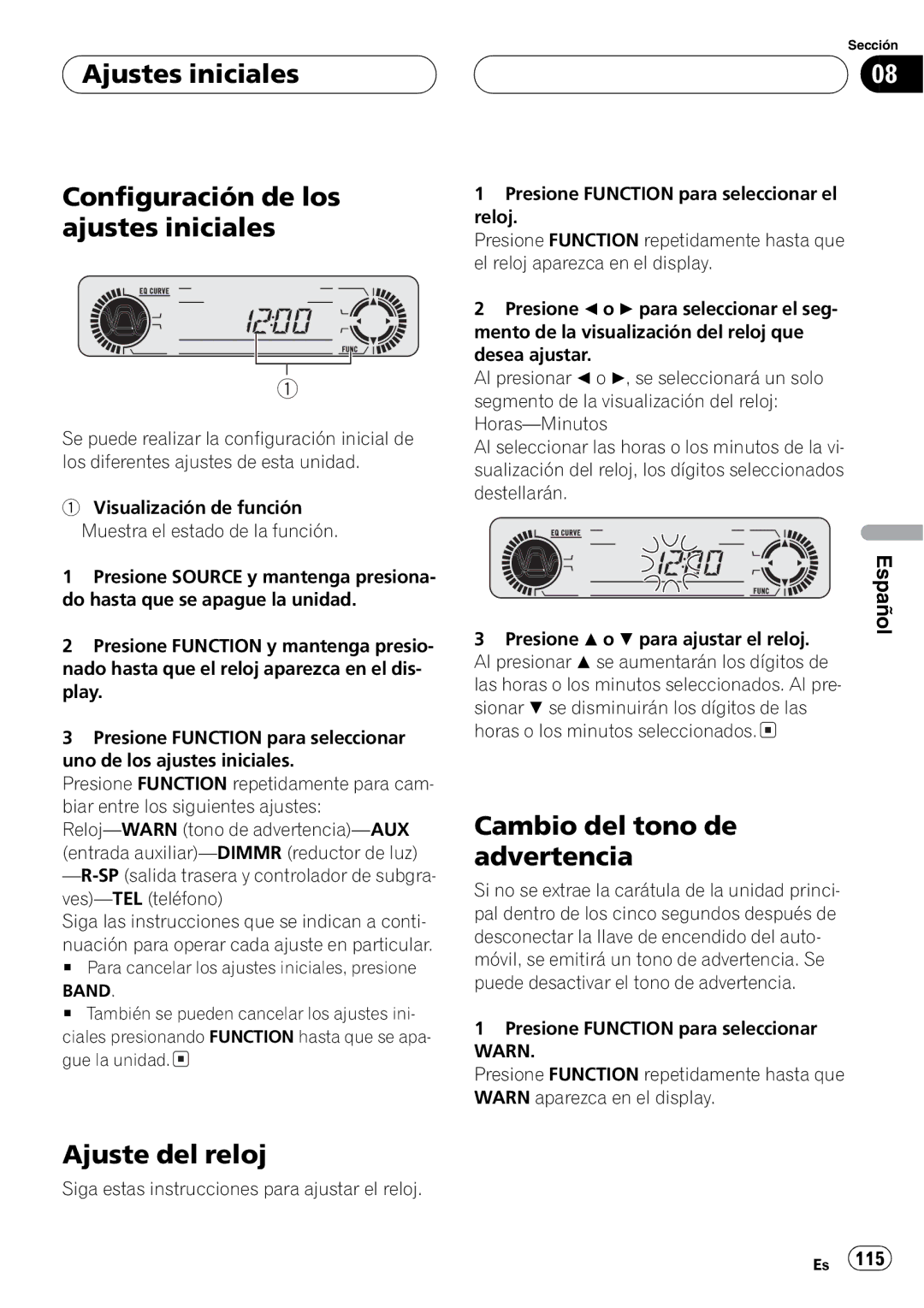 Pioneer DEH-P360 operation manual + + 