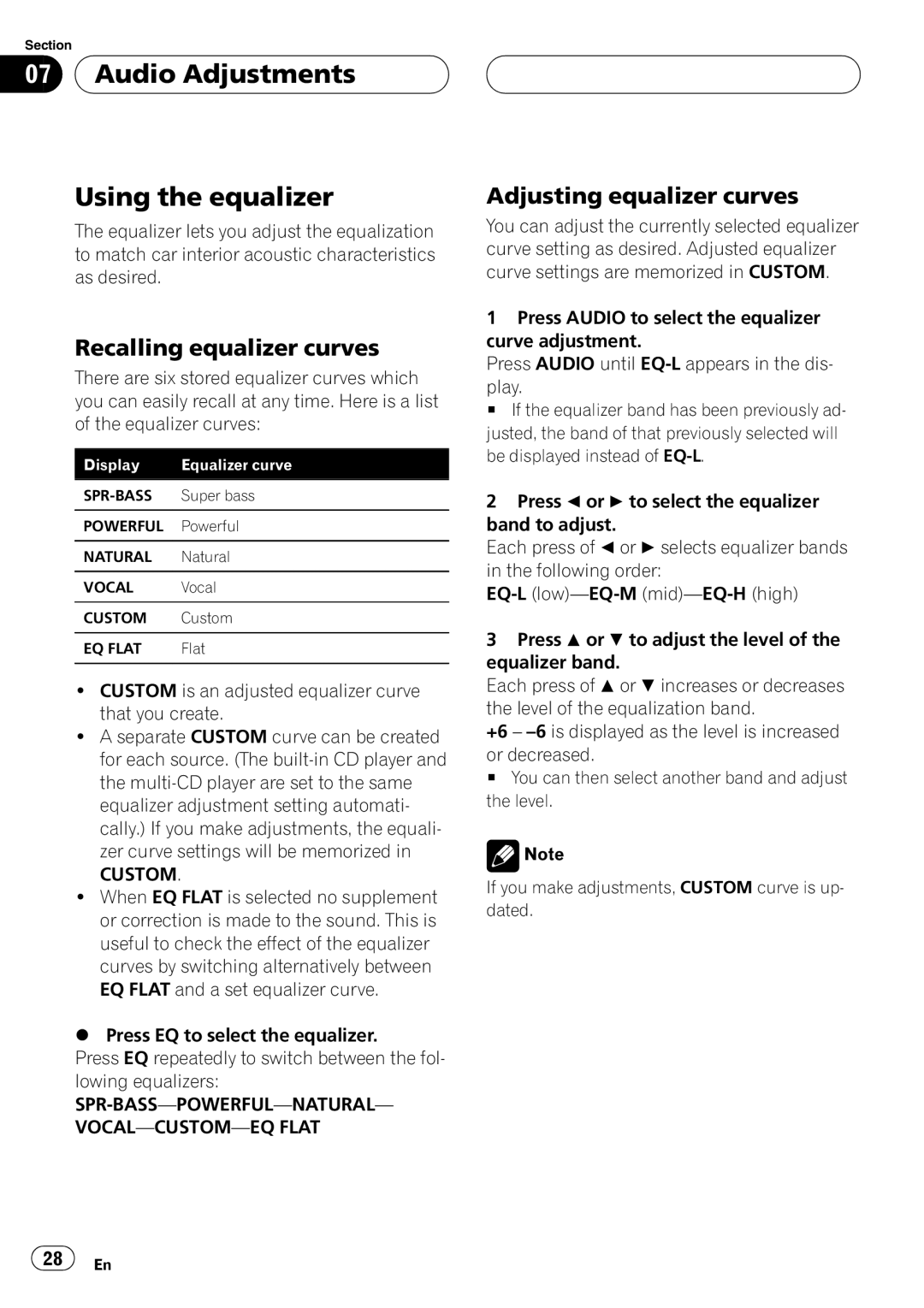 Pioneer DEH-P360 operation manual 