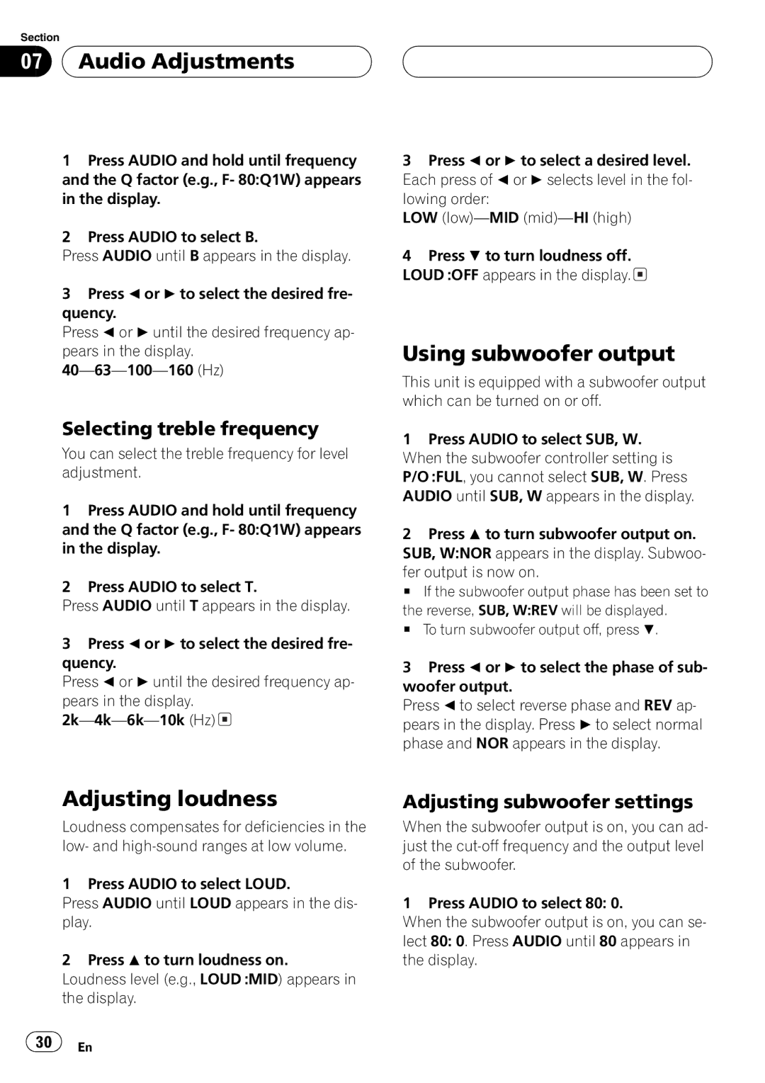 Pioneer DEH-P360 operation manual 