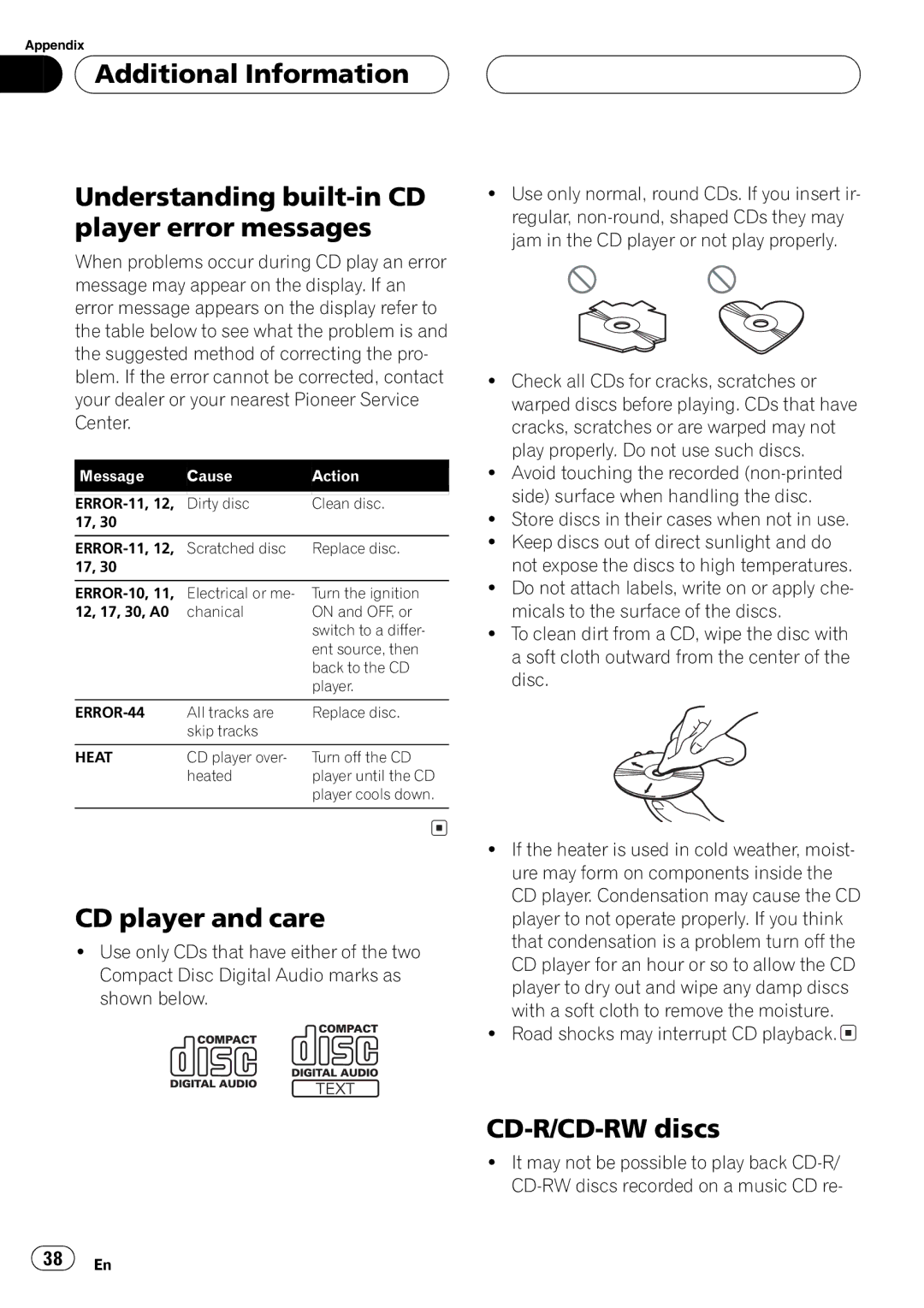 Pioneer DEH-P360 operation manual 