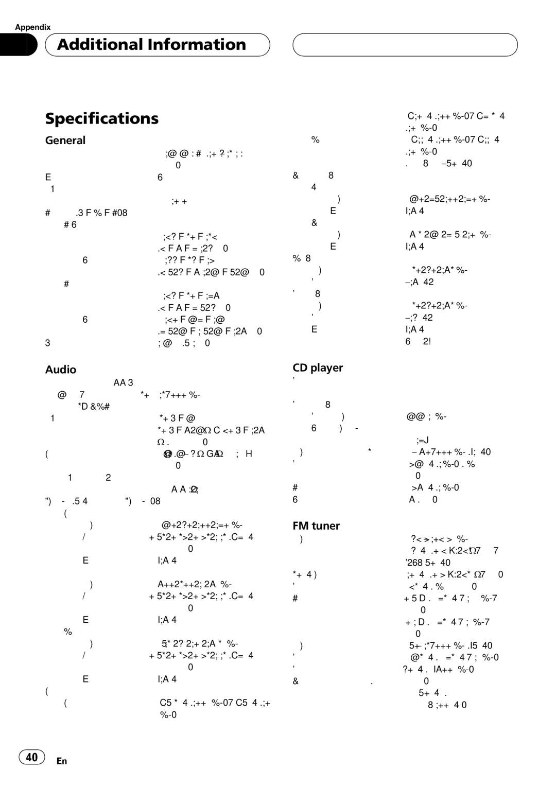 Pioneer DEH-P360 operation manual 