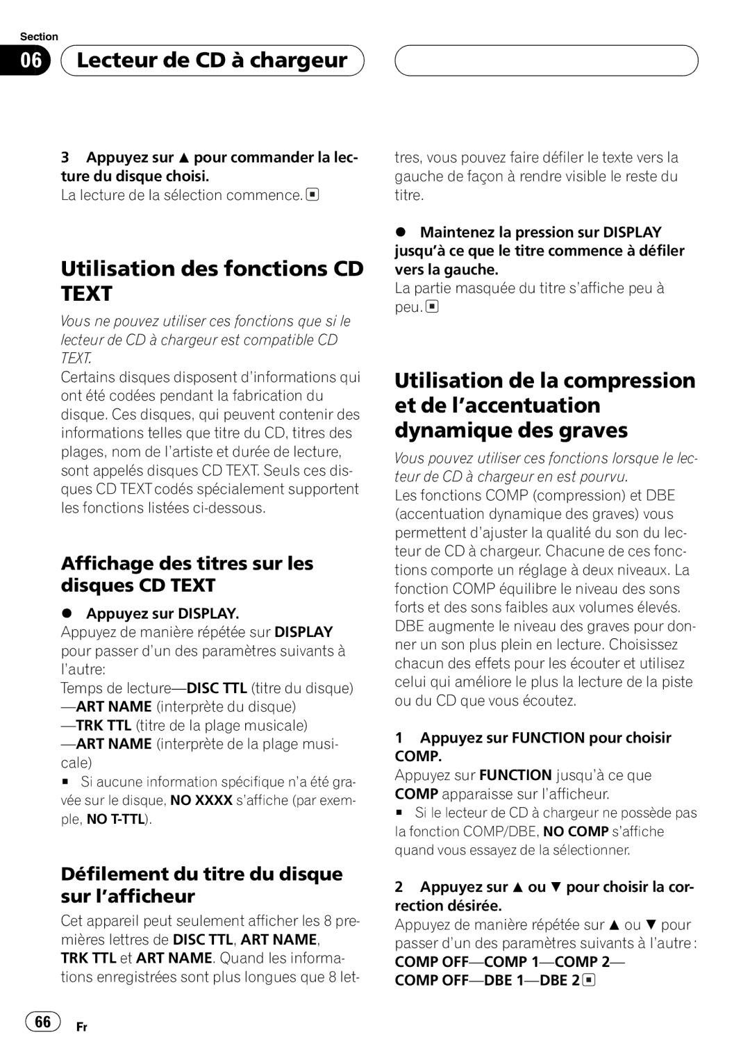 Pioneer DEH-P360 operation manual 