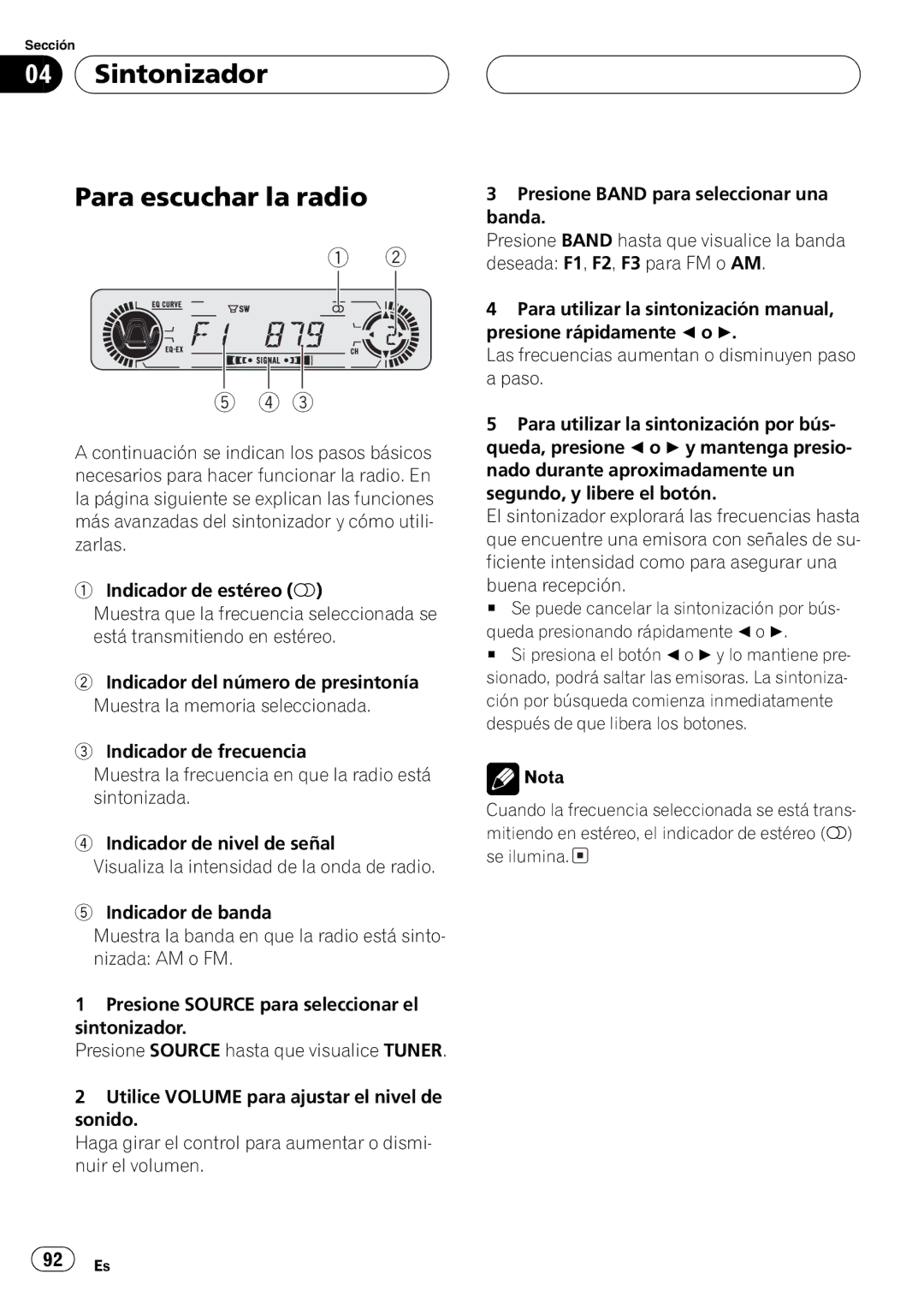 Pioneer DEH-P360 operation manual 