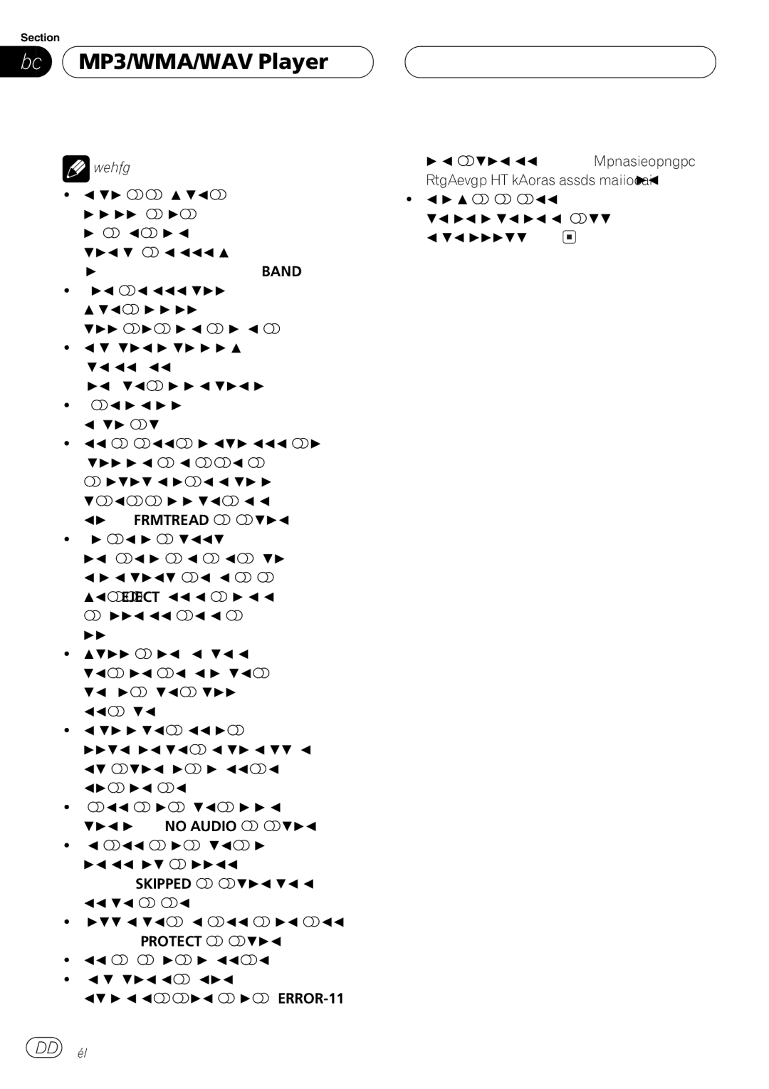 Pioneer DEH-P3630MP, DEH-P3600MPB operation manual 