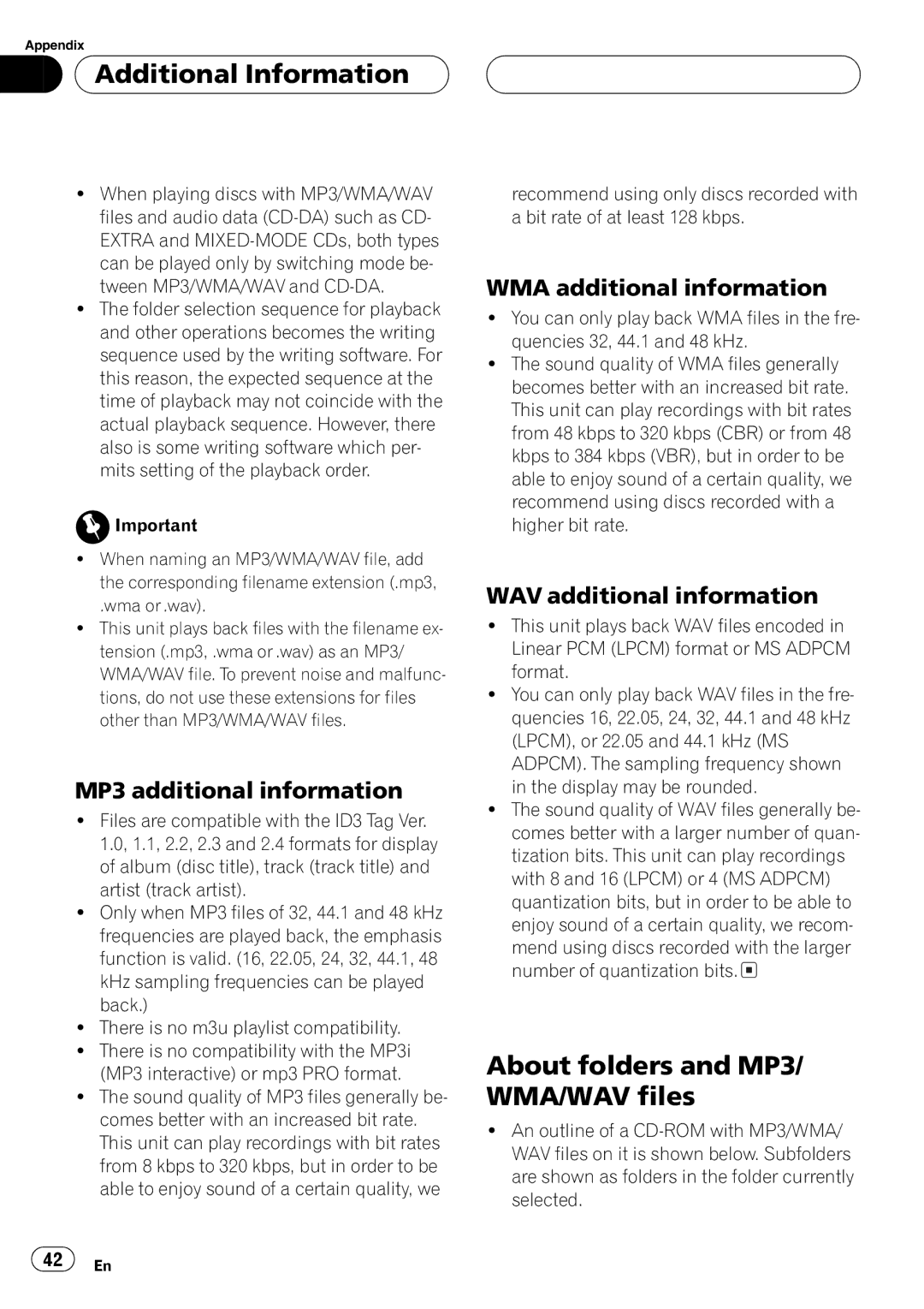 Pioneer DEH-P3600MPB, DEH-P3630MP operation manual 