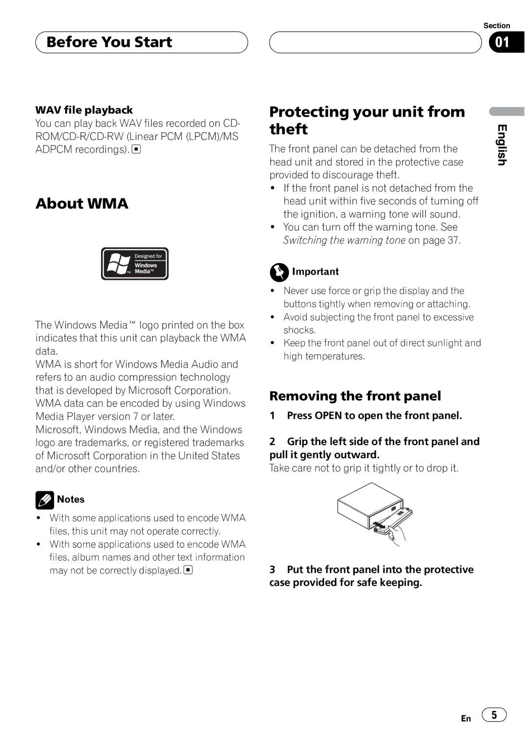 Pioneer DEH-P3600MPB, DEH-P3630MP operation manual 