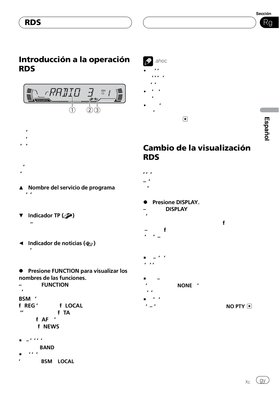 Pioneer DEH-P3600MPB, DEH-P3630MP operation manual + + 