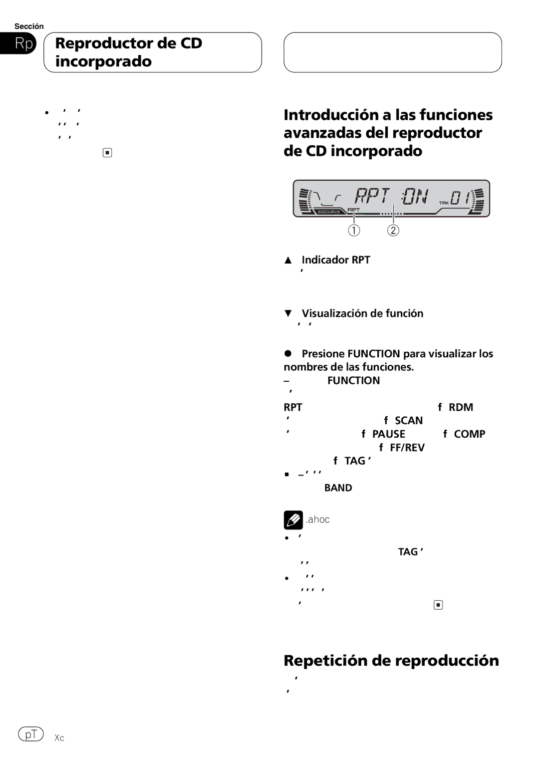 Pioneer DEH-P3600MPB, DEH-P3630MP operation manual + + 